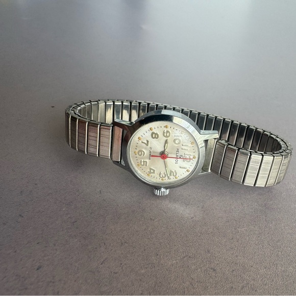 Source Unknown Accessories - Vintage Helbros Lady 17 Jewels Silver Watch